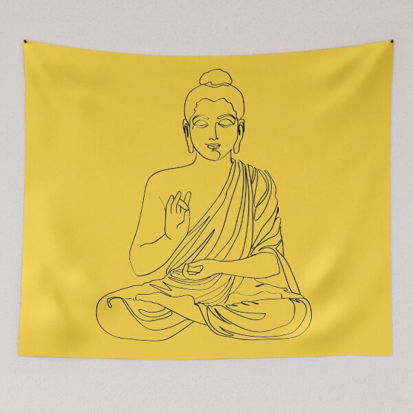 Item preview, Buddha - Line art designed and sold by artswag.
