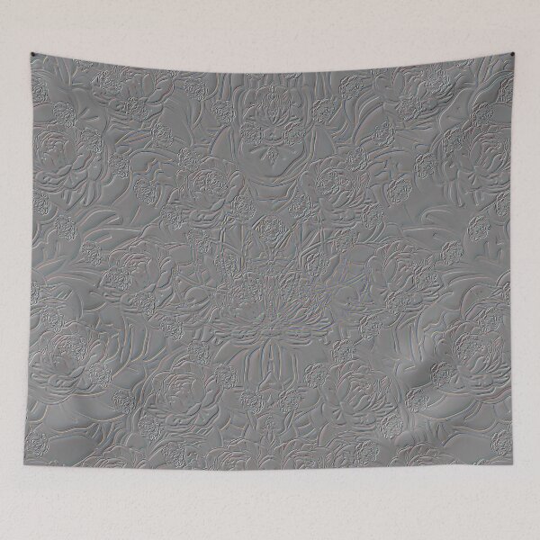 Item preview, Embossed lotus print designed and sold by jellyrelish.