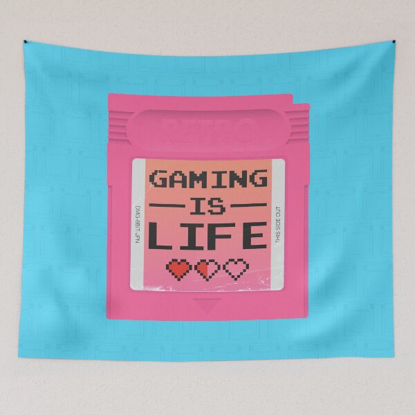 Item preview, Gaming is Life - Pink - Blue designed and sold by animinimal.