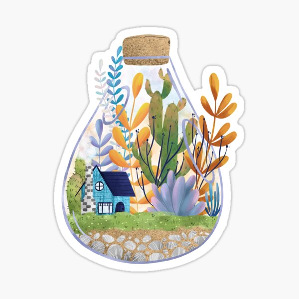Cottage Terrarium Sticker