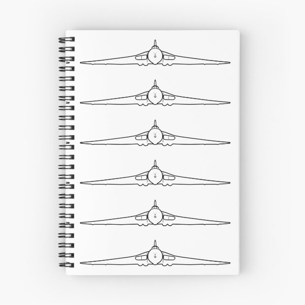 Item preview, Avro Vulcan classic aircraft outline graphic (black) designed and sold by soitwouldseem.