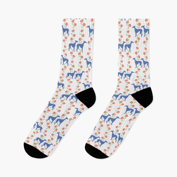 Item preview, Floral Greyhounds in Peach designed and sold by Sheree  Boyd.