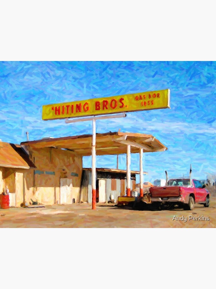 "Gas For Less, Winslow, Arizona" Poster for Sale by andyperkins Redbubble