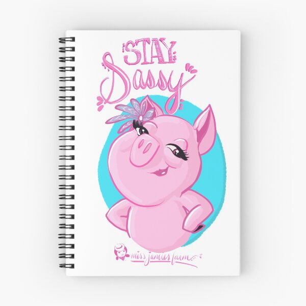 Item preview, Stay Sassy Prissy the Pig from Miss Jamies Farm designed and sold by MissJamiesFarm.