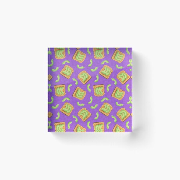 Item preview, Avocado toast - breakfast food - avocados (purple) designed and sold by littlearrow.