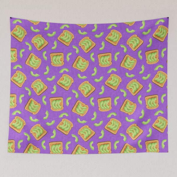 Item preview, Avocado toast - breakfast food - avocados (purple) designed and sold by littlearrow.
