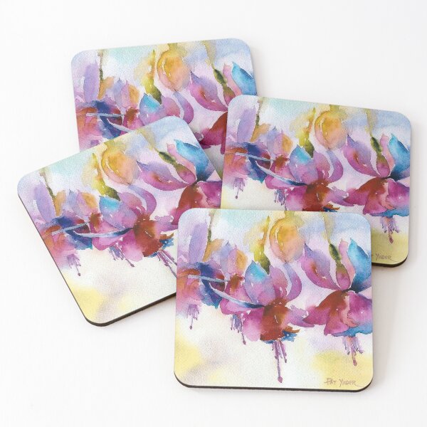 Item preview, Dancing Fuchsias Watercolor designed and sold by Pat Yager.