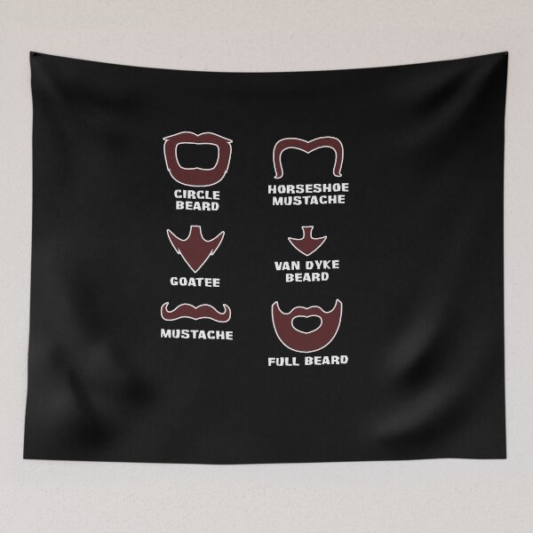 Item preview, Six types of beards - be a real man designed and sold by OVMEngemann.