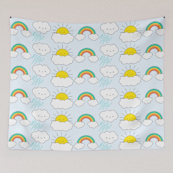 Item preview, Weather pack sun rainbow cloud rain designed and sold by OkihanaShop.