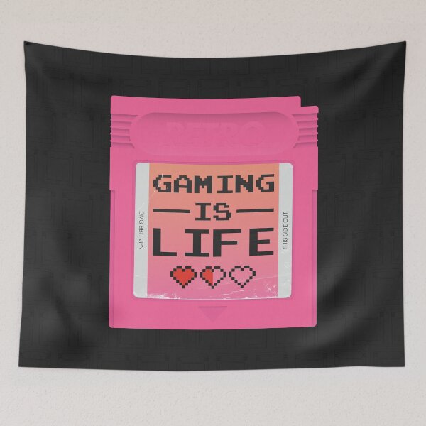 Item preview, Gaming is Life - Pink - Black designed and sold by animinimal.