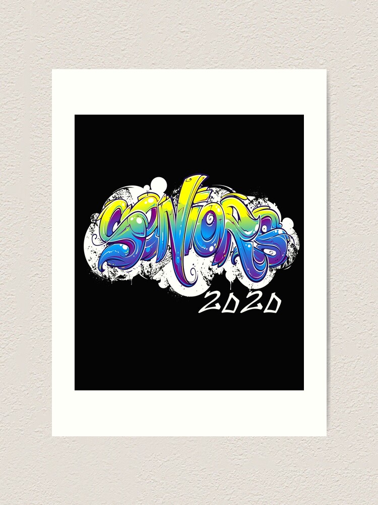 Seniors 2020 Graffiti Style Matching School T-Shirts Seniors 2020 Graffiti Style Matching School T-Shirts