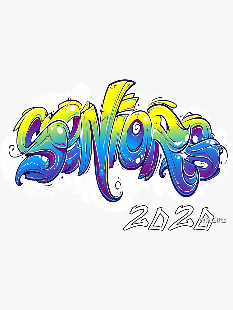 Seniors 2020 Graffiti Style Matching School T-Shirts Seniors 2020 Graffiti Style Matching School T-Shirts