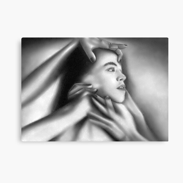 Death of a child (Charcoal drawing) Metal Print