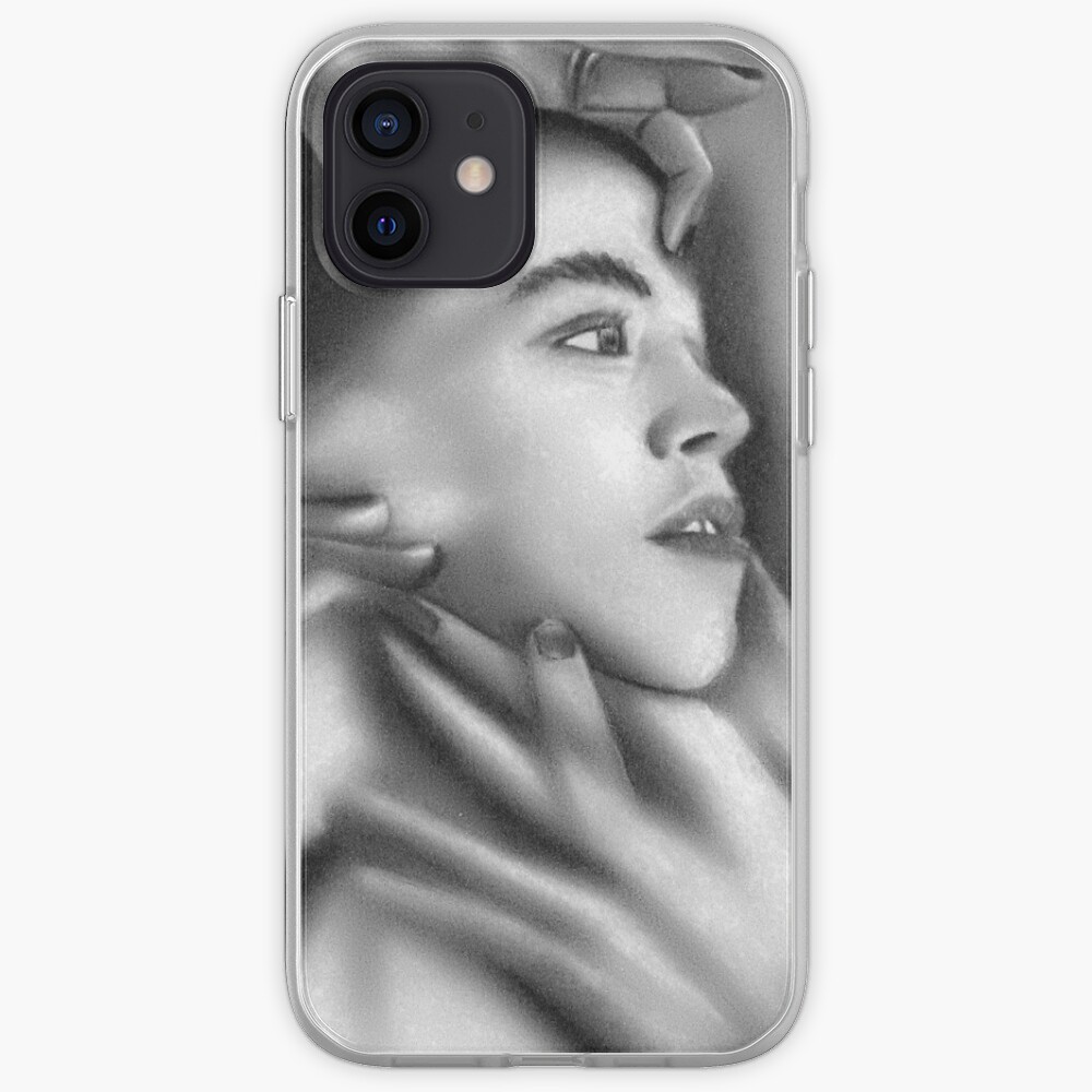 Death of a child (Charcoal drawing) iPhone Case & Cover
