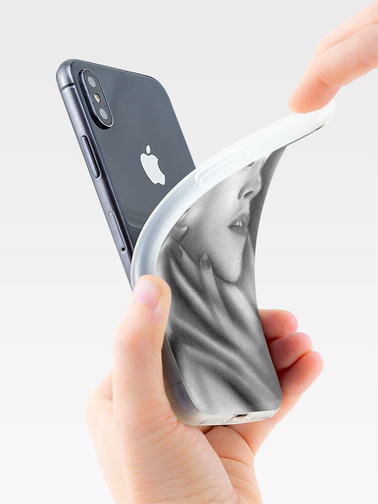 Alternate view of Death of a child (Charcoal drawing) iPhone Case & Cover
