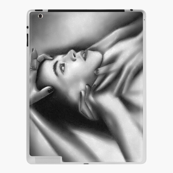 Death of a child (Charcoal drawing) iPad Skin