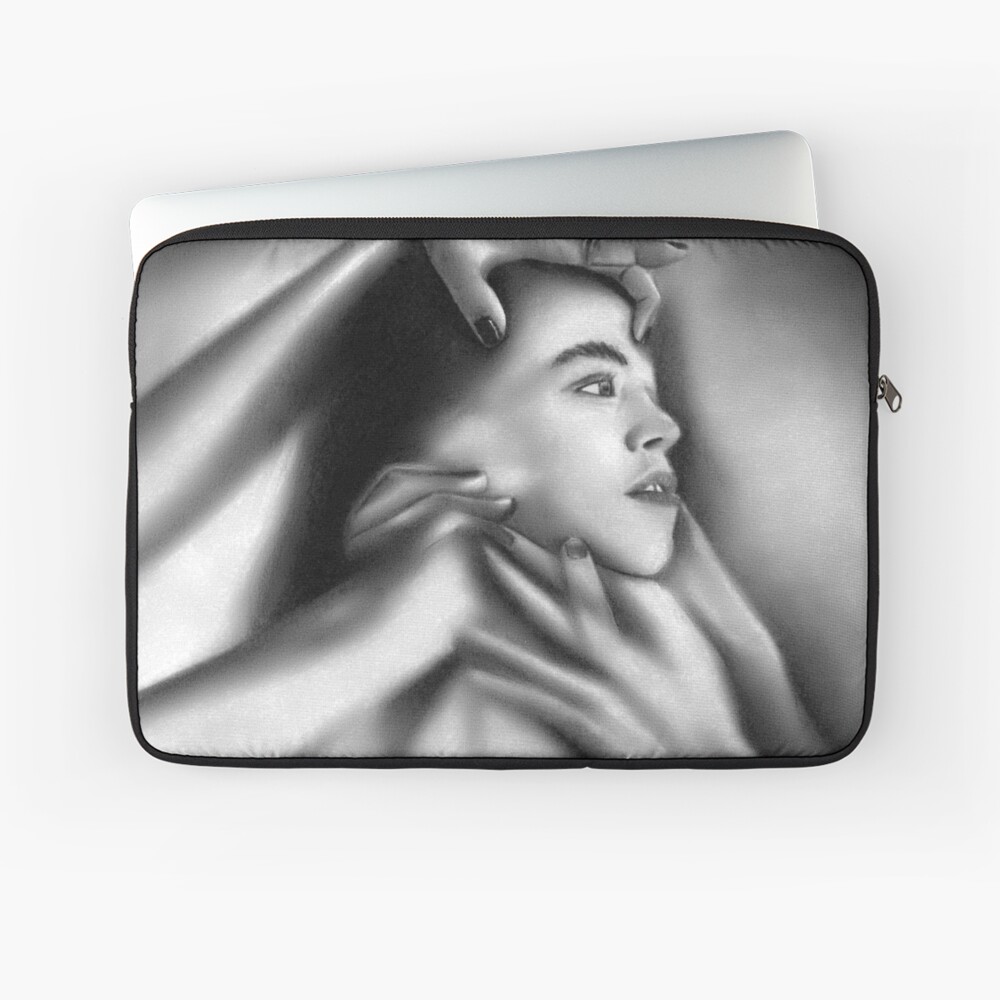 Death of a child (Charcoal drawing) Laptop Sleeve