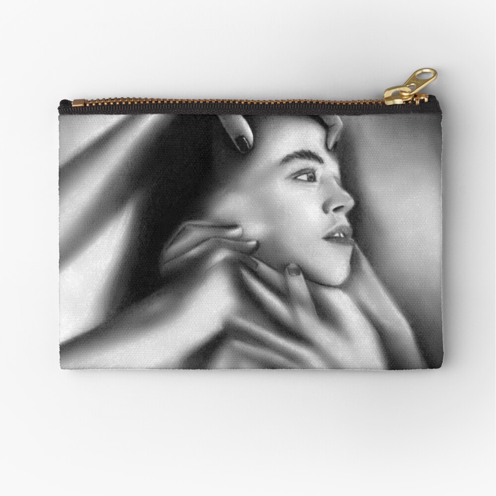 Death of a child (Charcoal drawing) Zipper Pouch