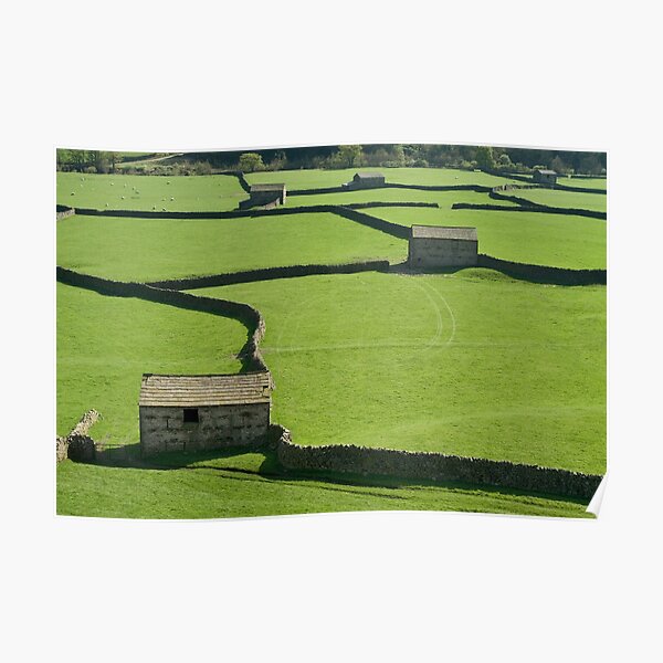 Gunnerside Barns - The Yorkshire Dales Poster