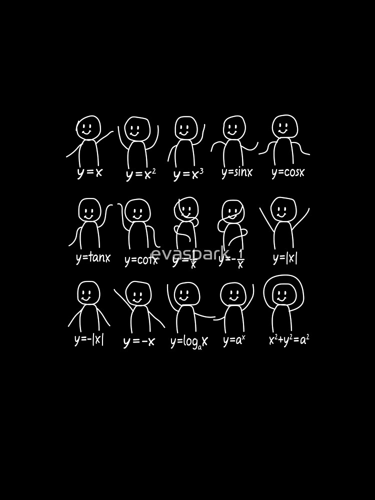 "Funny Algebra Dance Graph Figures Math Equation " Graphic T-Shirt for ...