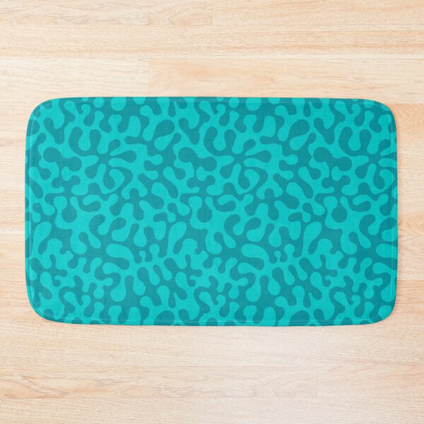 Item preview, Abstract retro summer teal groovy pattern designed and sold by MagentaRose.