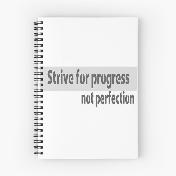 Item preview, strive for progress not perfection designed and sold by Minimalist Quotes and Sayings.