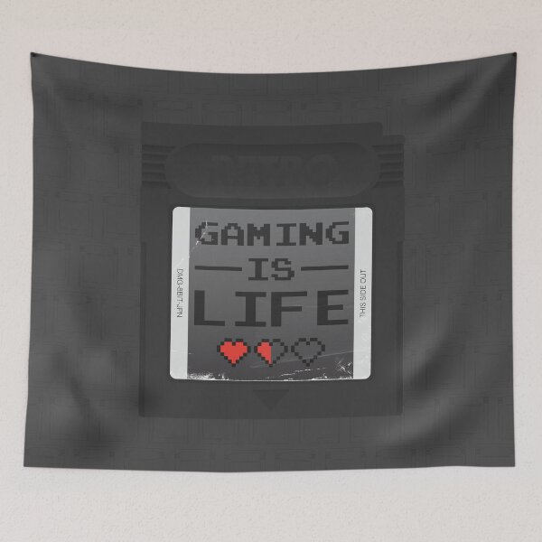 Item preview, Gaming is Life - Black - Black designed and sold by animinimal.