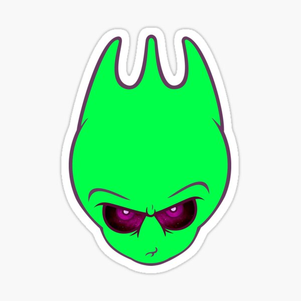 Super Alien Neon Sporky Sticker