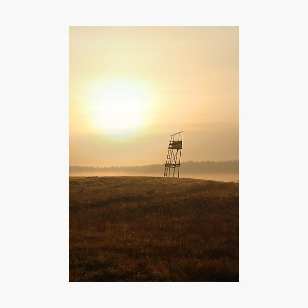 Old guard tower in sunrise Photographic Print
