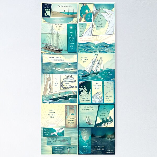 Item preview, Sea Fever - Vertical/Without White Space designed and sold by charminglysam.