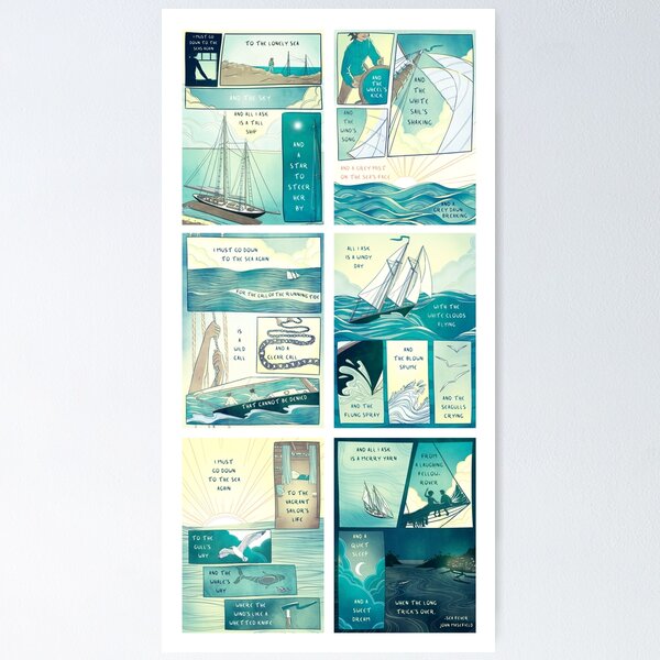 Item preview, Sea Fever - Vertical/With White Space designed and sold by charminglysam.