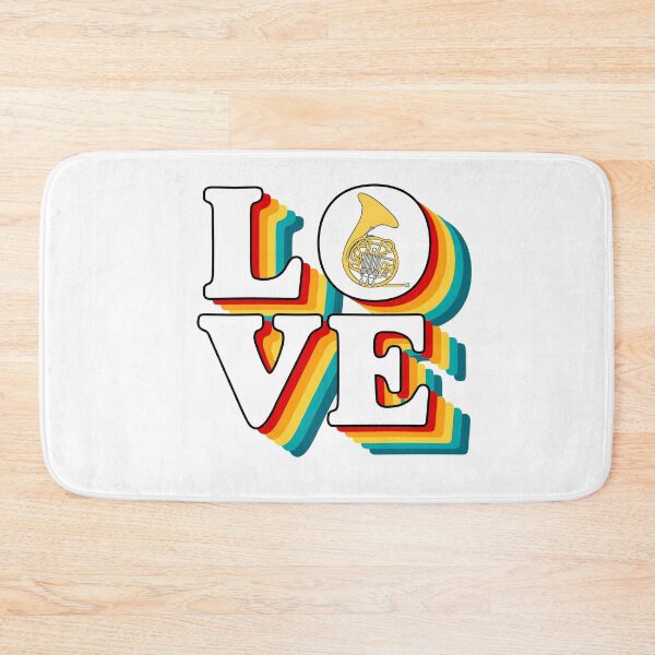 Item preview, LOVE - French Horn designed and sold by BandMomDesigns.