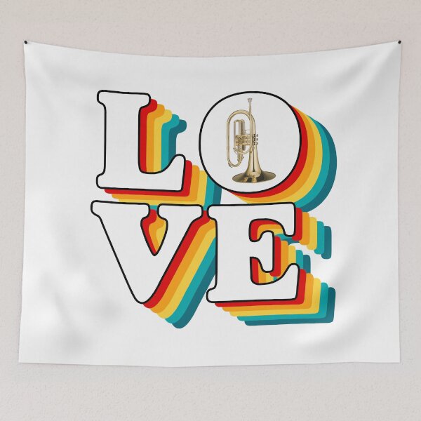 Item preview, LOVE - Mellophone designed and sold by BandMomDesigns.