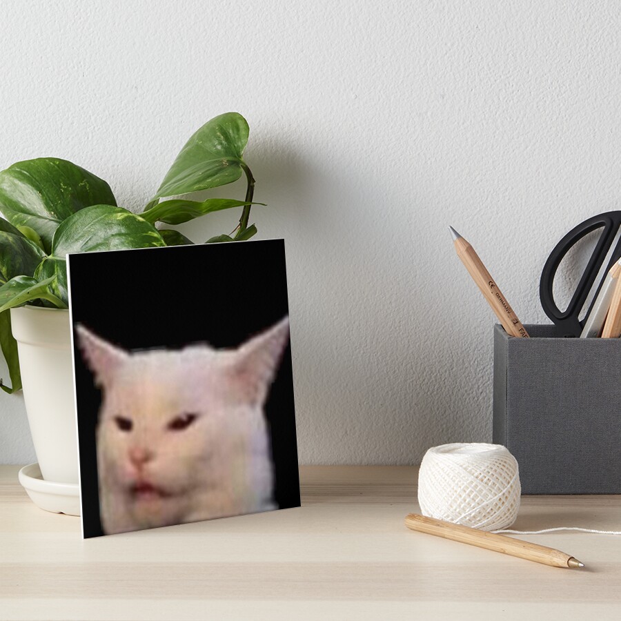 "cat meme " Art Board Print by calamity02 Redbubble