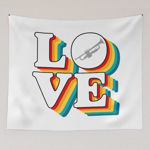 Item preview, LOVE - Trumpet designed and sold by BandMomDesigns.
