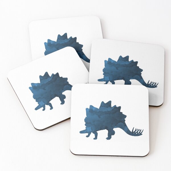 Item preview, Navy Blue Stegosaurus Dinosaur Silhouette designed and sold by TheJollyMarten.
