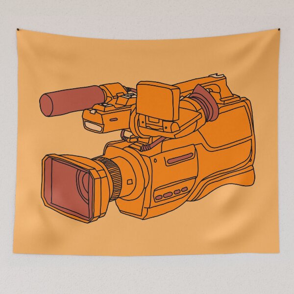 Artikelvorschau, Video Camera - Orange entworfen und verkauft von MOREDANKMEMES.