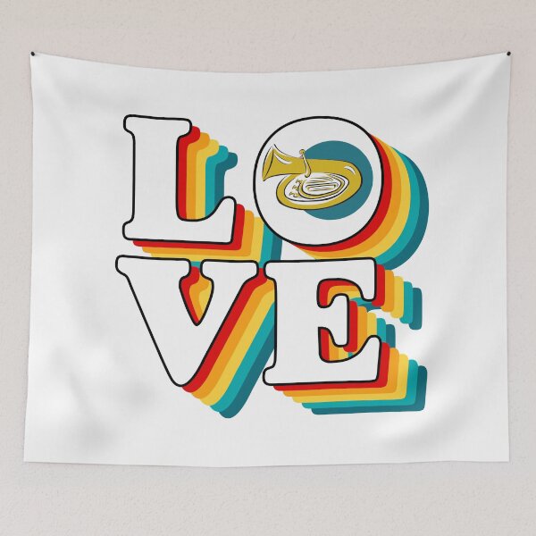 Item preview, LOVE - Tuba designed and sold by BandMomDesigns.