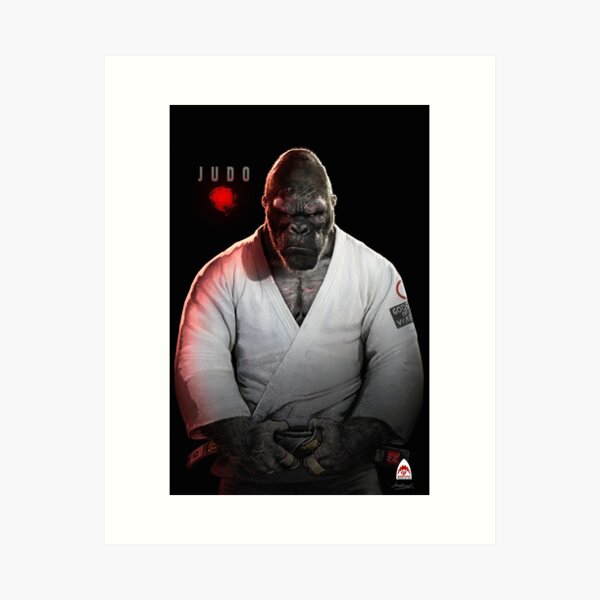 Judo Gorilla Art Print