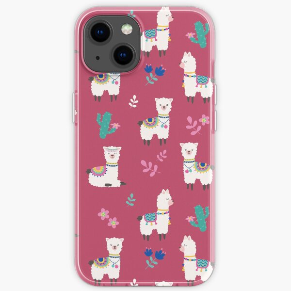 Nettes kein Prob Lama-Muster-Geschenk iPhone Flexible Hülle