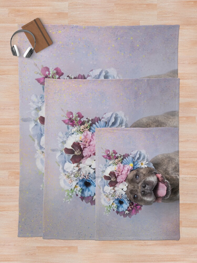 Alternate view of Flower Power, Rumple Throw Blanket