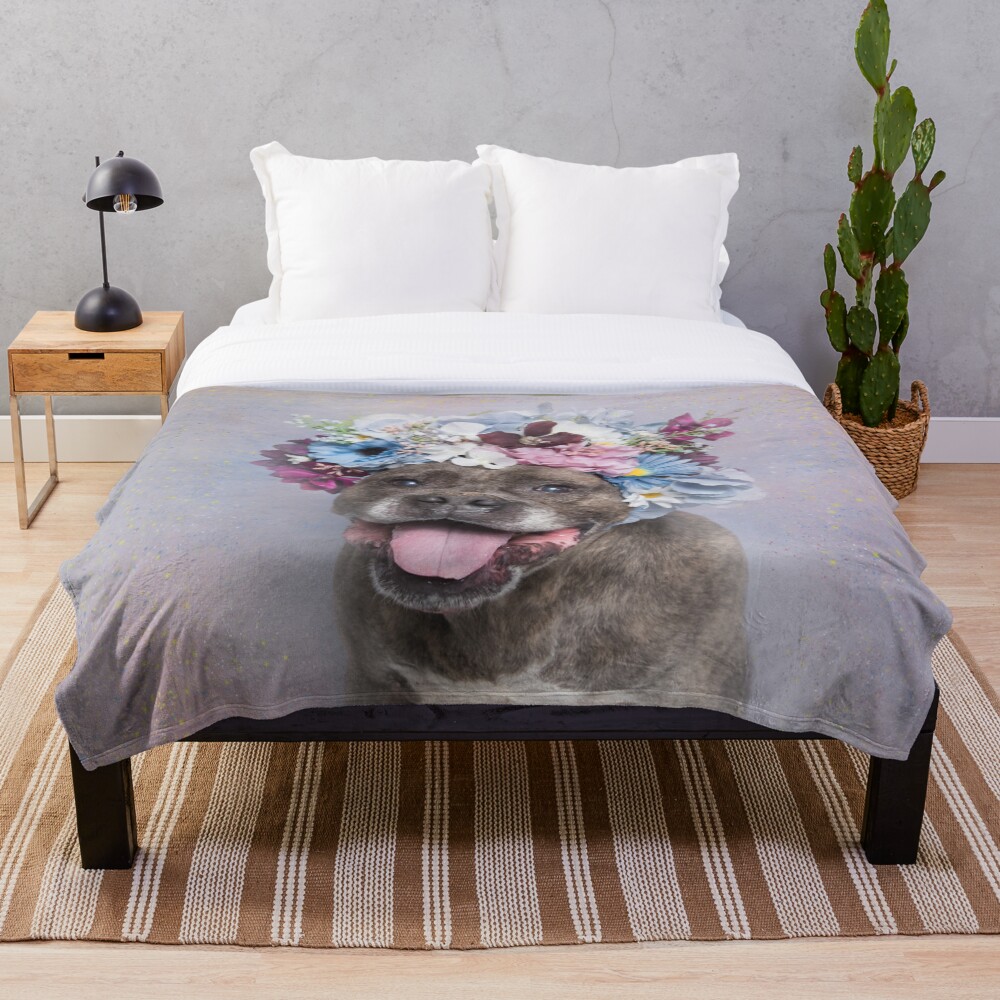 Flower Power, Rumple Throw Blanket