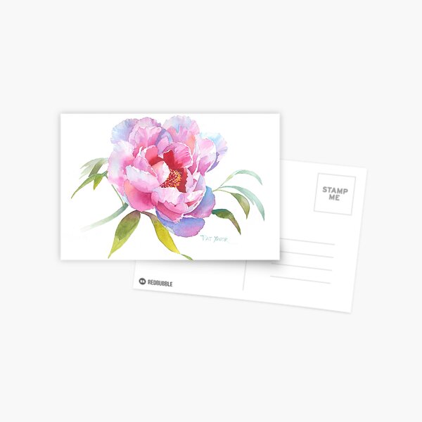 British Columbia Peony Postcard