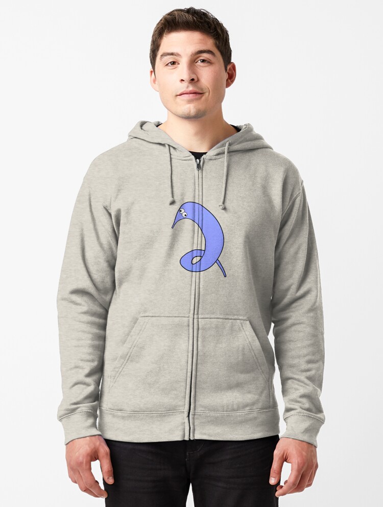 Blue hoodie outlet white strings