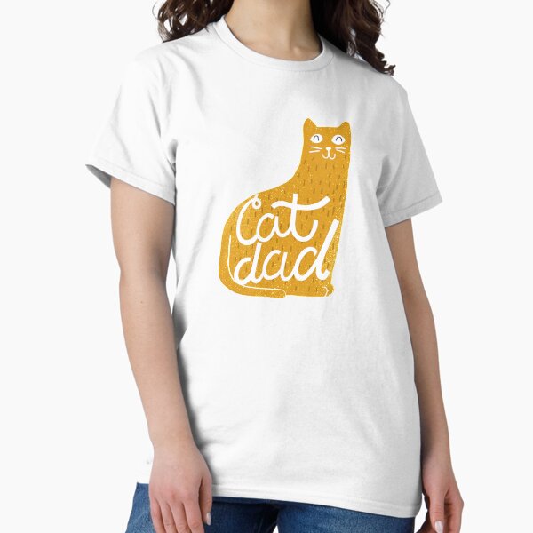 Item preview, Cat Dad in Mustard designed and sold by latheandquill.