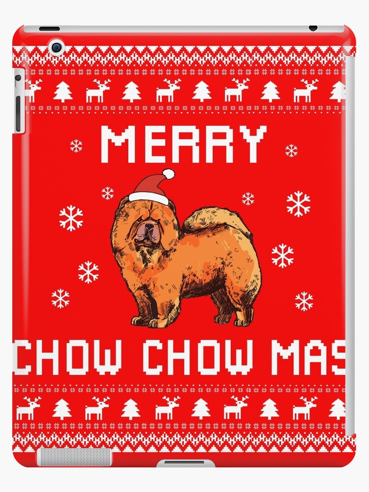 chow chow christmas jumper