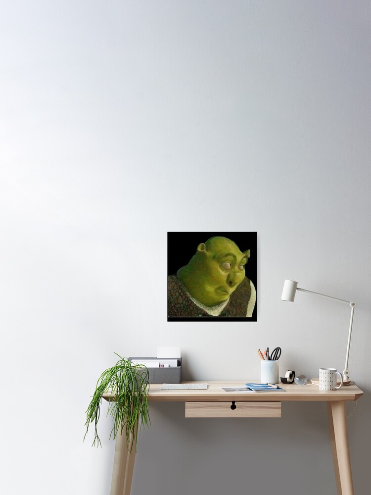 Shrek face meme Art Board Print for Sale by calamity02