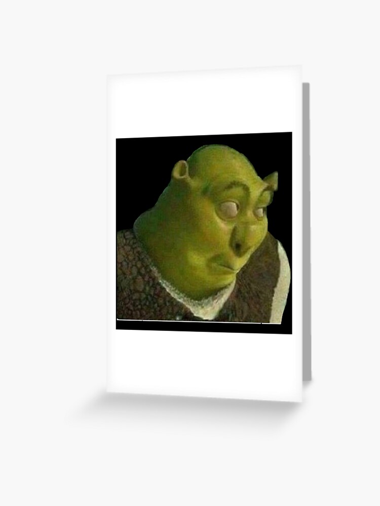 Shrek Face Meme | Greeting Card