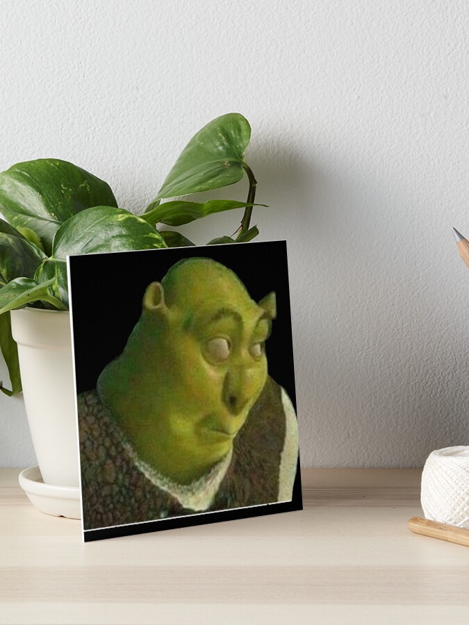 Shrek face meme Art Board Print for Sale by calamity02