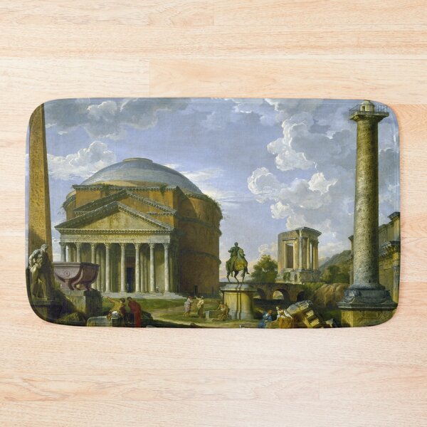 Item preview, Fantasy View with the Pantheon and other Monuments of Ancient Rome designed and sold by allhistory.